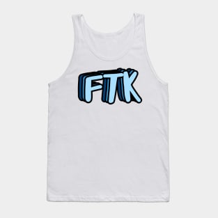 FTK Blue Retro Tank Top